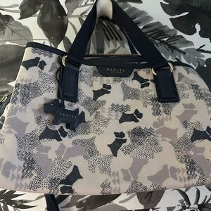 Radley London Scottie Women's Black and Cream Tote Bag